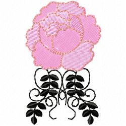 Flowers And Tree Embroidery Design 7